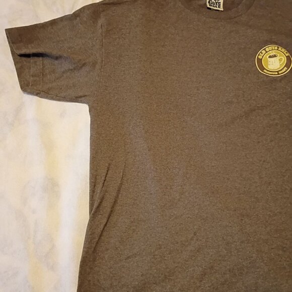 Old Guys Rule Premium Roast Coffee Graphic T-Shirt Brown Short Sleeve Cotton Ble - Picture 6 of 7